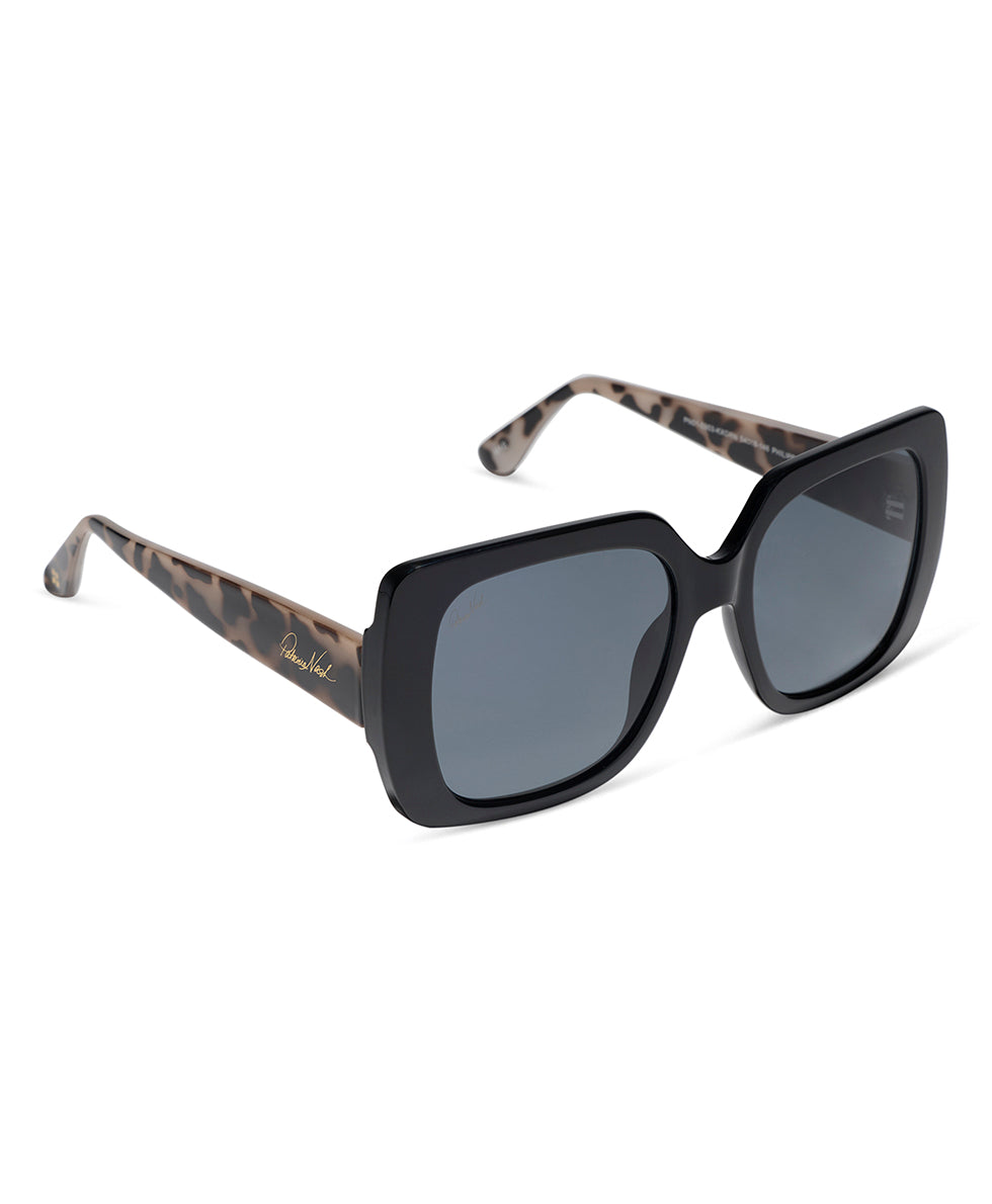 Patricia Nash Mae Sunglasses - Black/Cookies and Cream