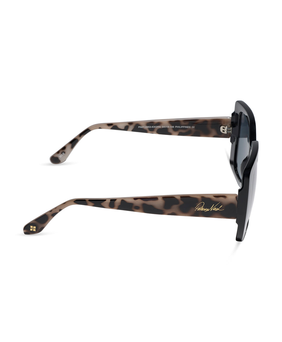 Patricia Nash Mae Sunglasses - Black/Cookies and Cream