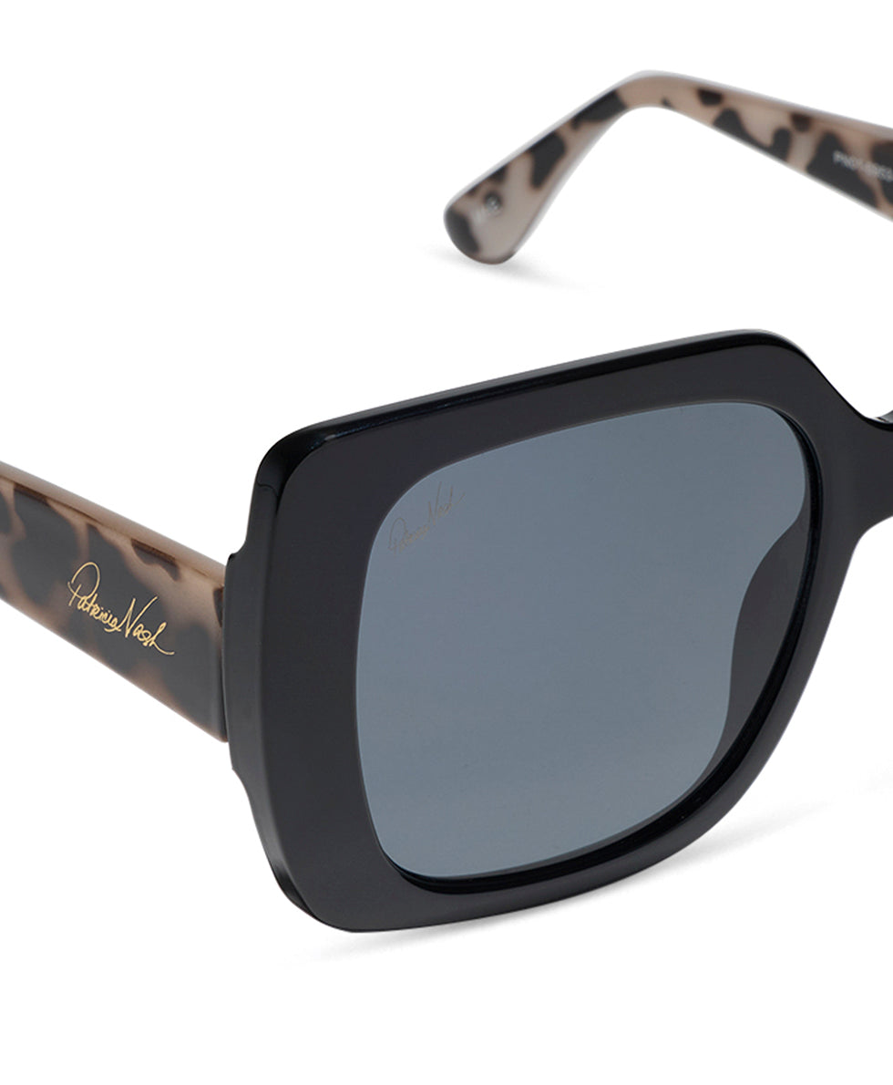 Patricia Nash Mae Sunglasses - Black/Cookies and Cream