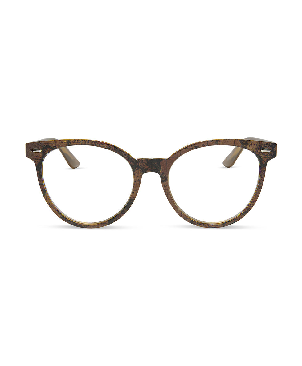 Patricia Nash Blondie II Reader Glasses - European Map