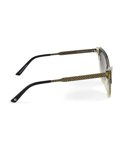 Patricia Nash Monroe Cateye Sunglasses - Black/Champagne