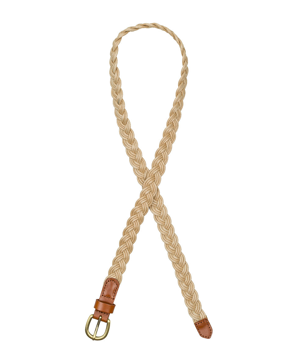 Patricia Nash Istres Braided Belt - Rope and Leather