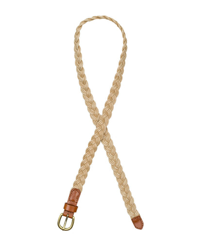 Patricia Nash Istres Braided Belt - Rope and Leather