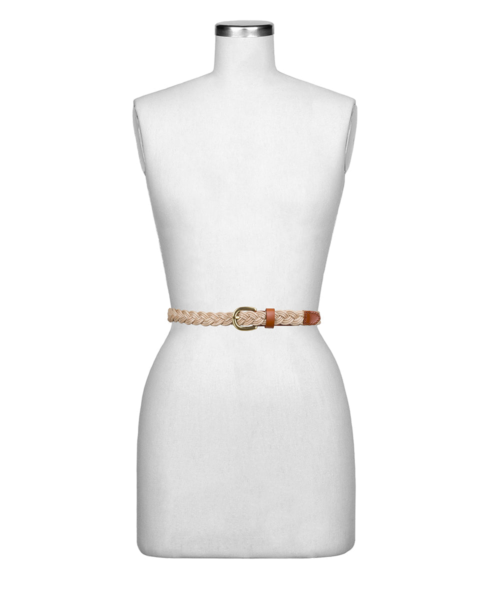Patricia Nash Istres Braided Belt - Rope and Leather