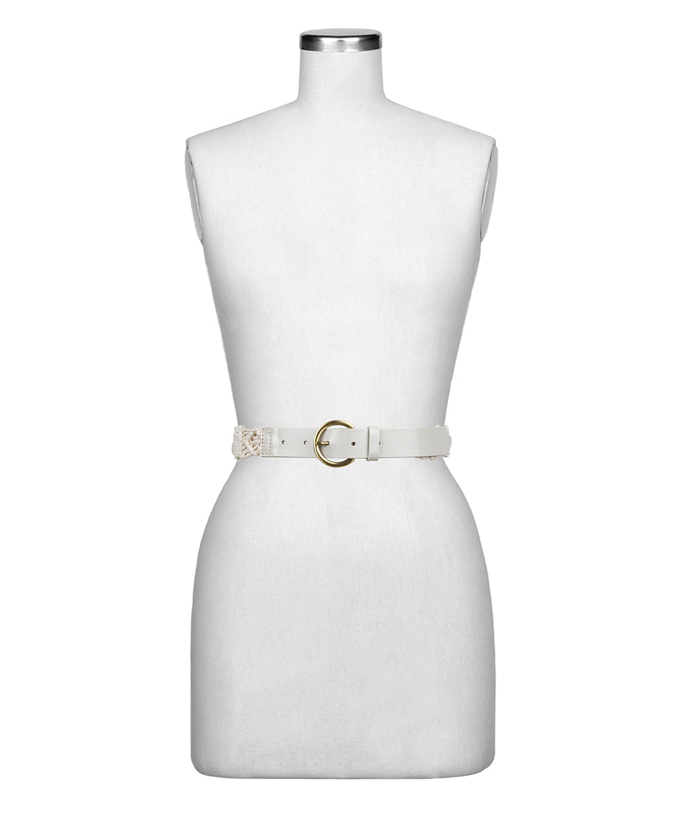 Patricia Nash Miramas Macrame Belt - Rope and Leather