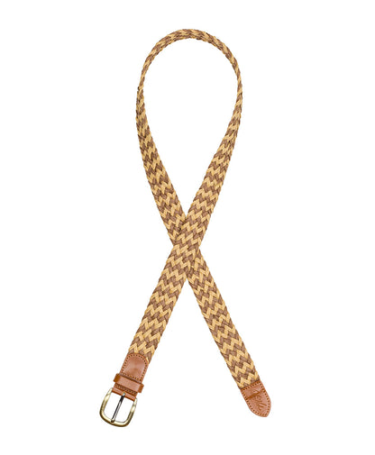 Patricia Nash Ingria Belt - Woven Straw - Beige