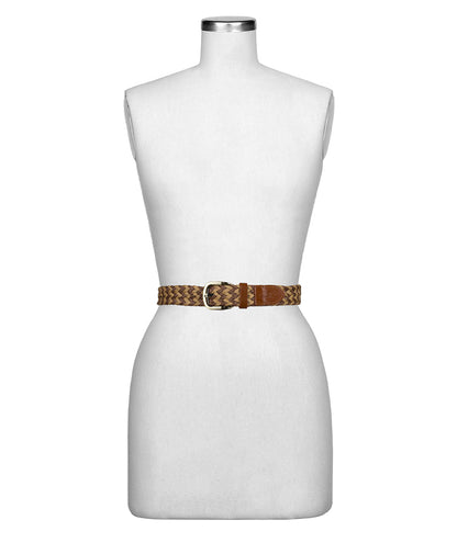 Patricia Nash Ingria Belt - Woven Straw - Beige