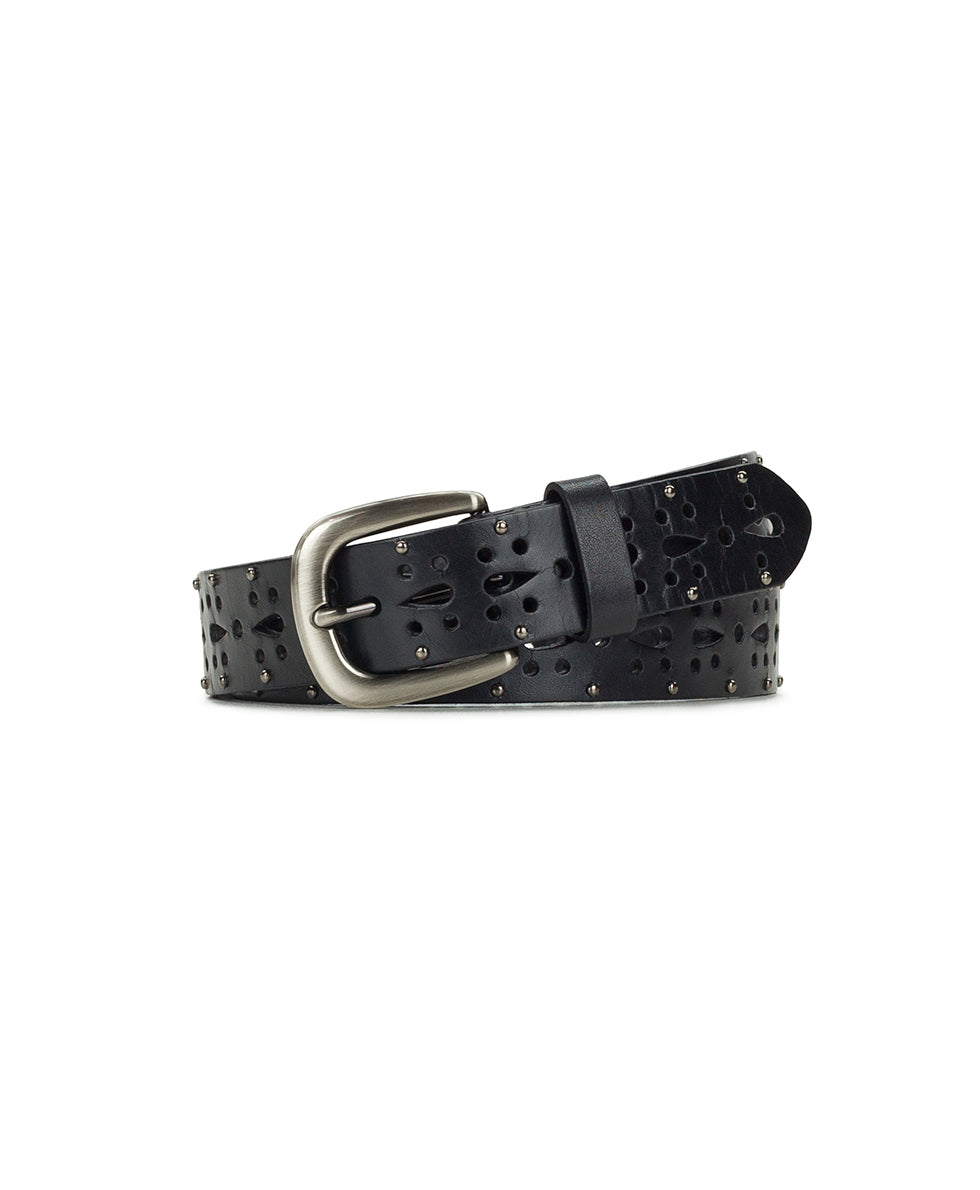 Patricia Nash Odile Cutout Belt - Studded - Black