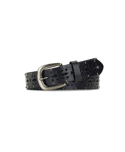 Patricia Nash Odile Cutout Belt - Studded - Black