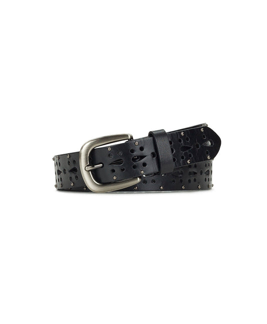 Patricia Nash Odile Cutout Belt - Studded - Black
