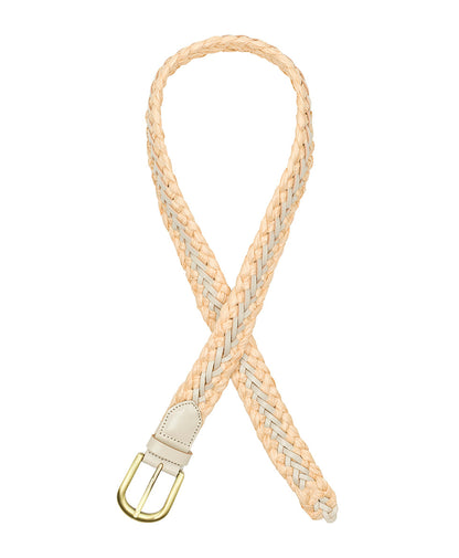 Patricia Nash Beaune Belt - Woven - Chalk White