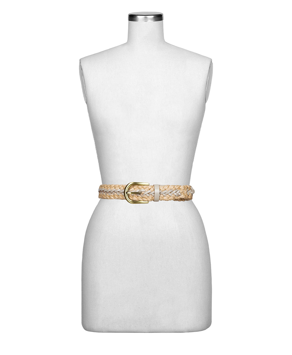 Patricia Nash Beaune Belt - Woven - Chalk White