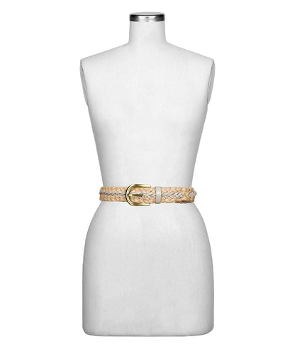 Patricia Nash Beaune Belt - Woven - Chalk White