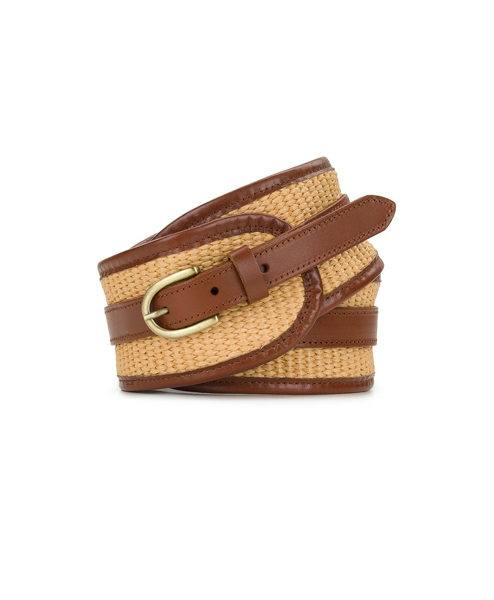 Patricia Nash Aude Belt - Spring Wicker - Tan