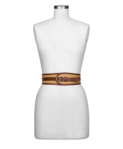 Patricia Nash Aude Belt - Spring Wicker - Tan