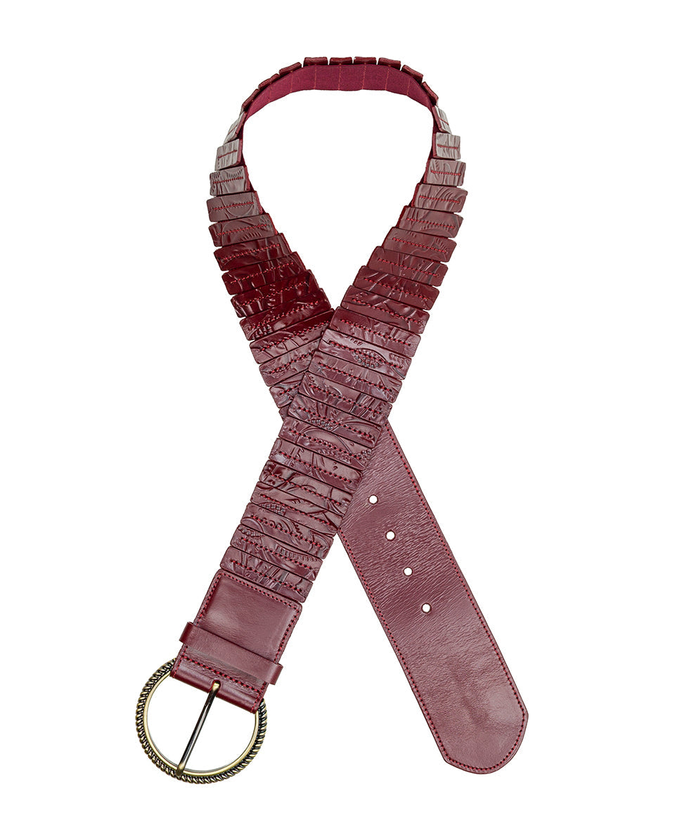 Patricia Nash Resana Tooled Stretch Belt - Stretch