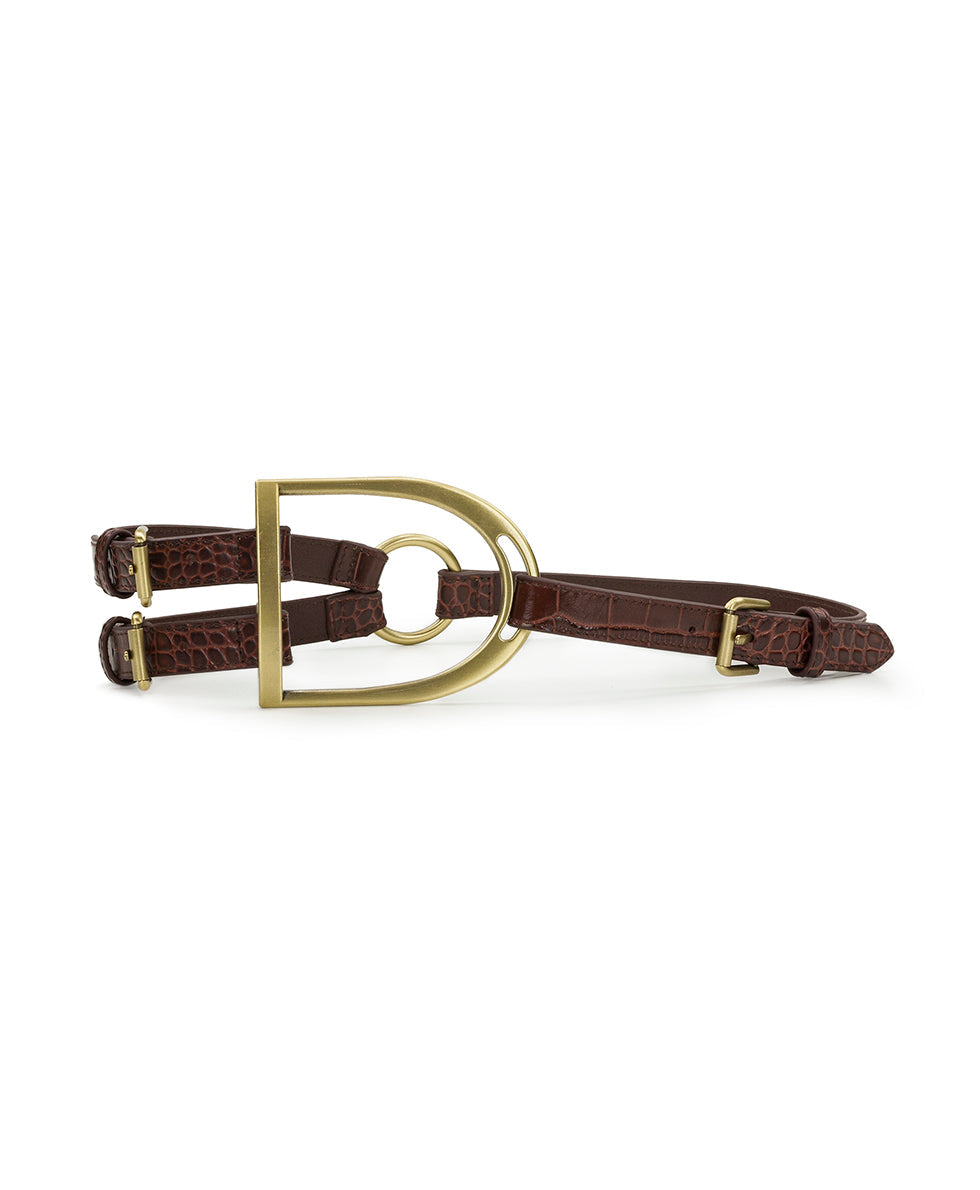 Patricia Nash Tuscana Belt - Vintage Croc Tan | Patricia Nash Designs