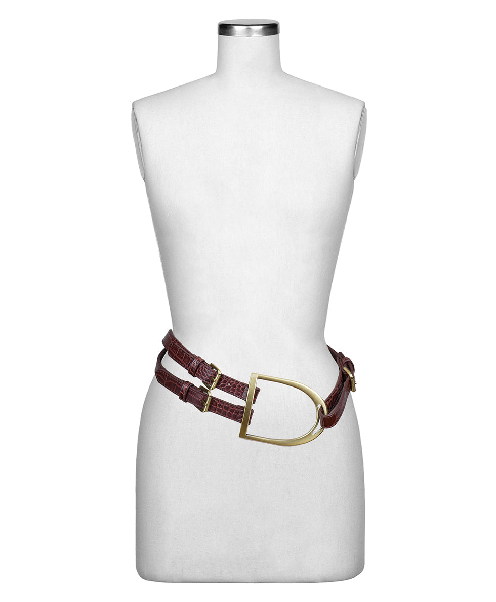 Patricia Nash Tuscana Belt - Vintage Croc Tan | Patricia Nash Designs