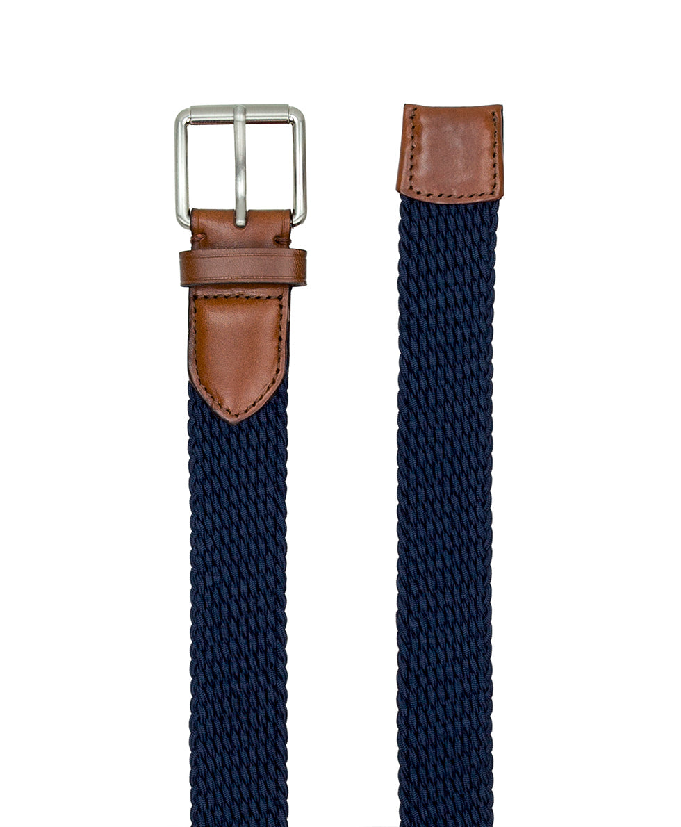 Patricia Nash Nash Men's Stretch Woven Belt | Navy | Patricia Nash