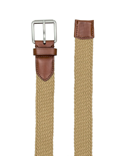 Patricia Nash Nash Men's Stretch Woven Belt | Khaki | Patricia Nash