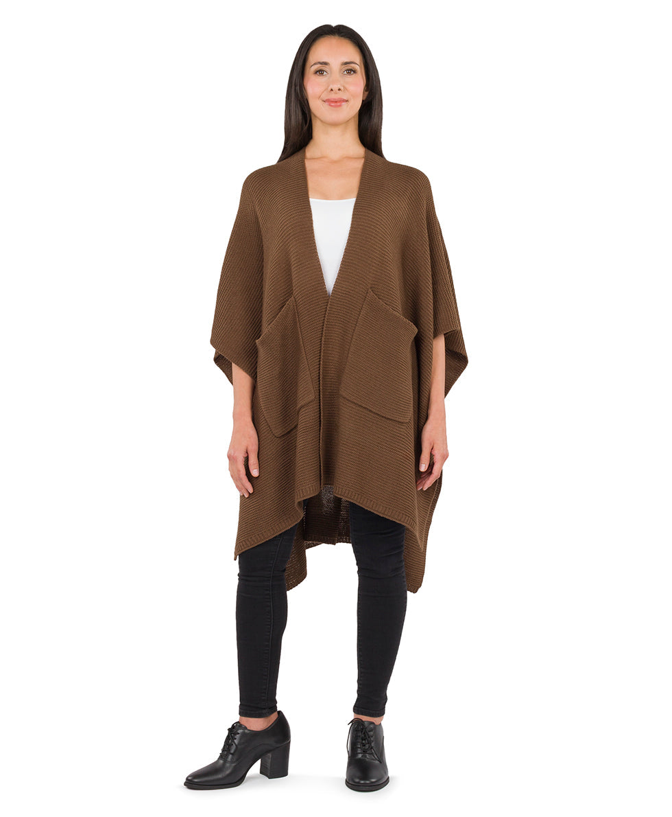 Patricia Nash Woven Shawl with Pockets - Classics