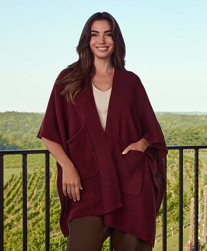 Patricia Nash Woven Shawl with Pockets - Classics