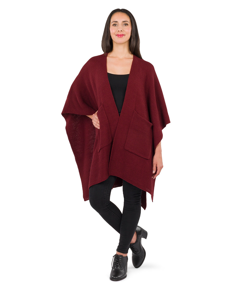 Patricia Nash Woven Shawl with Pockets - Classics