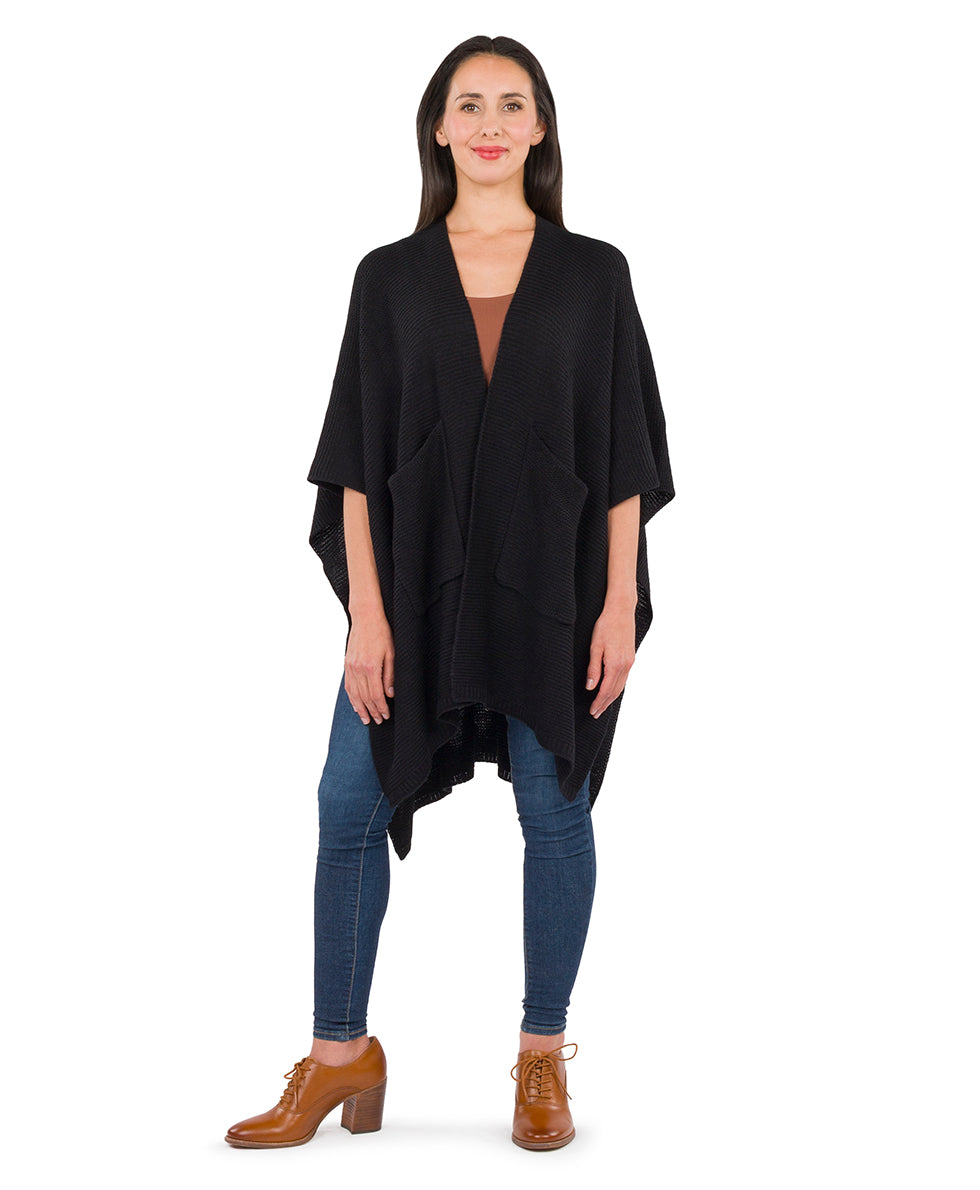 Patricia Nash Woven Shawl with Pockets - Classics