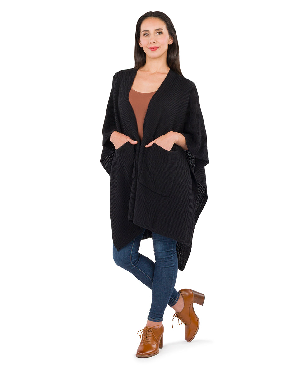 Patricia Nash Woven Shawl with Pockets - Classics