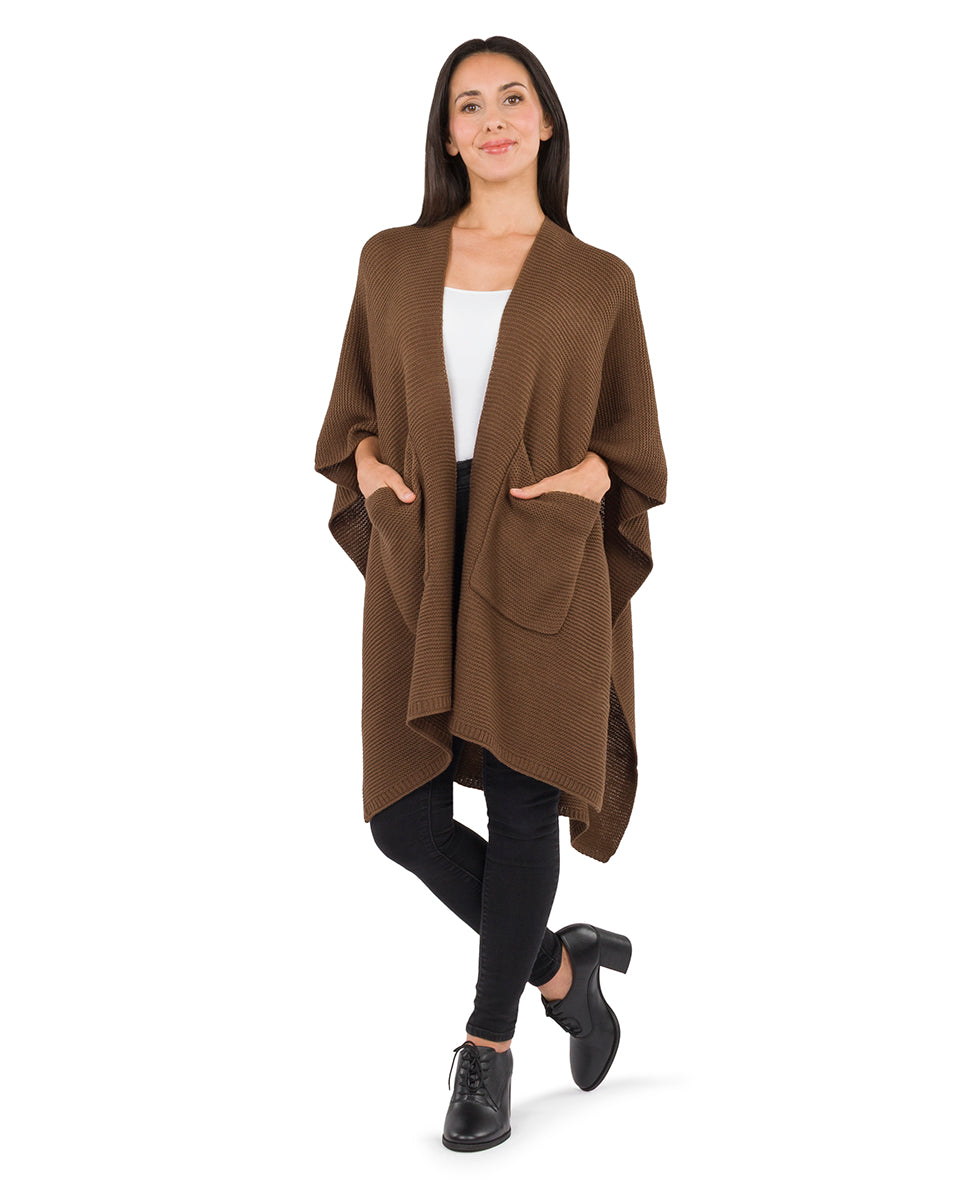 Patricia Nash Woven Shawl with Pockets - Classics