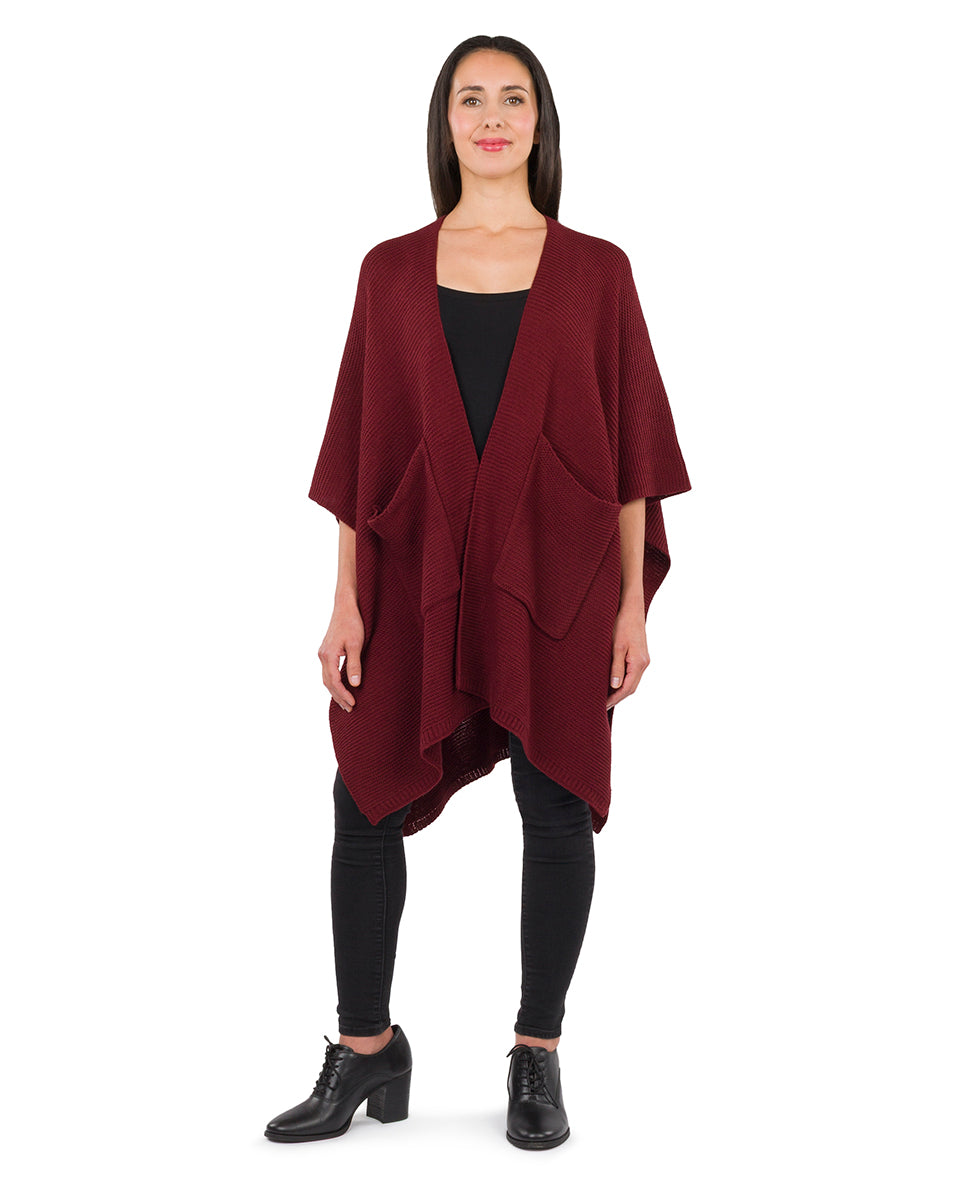 Patricia Nash Woven Shawl with Pockets - Classics
