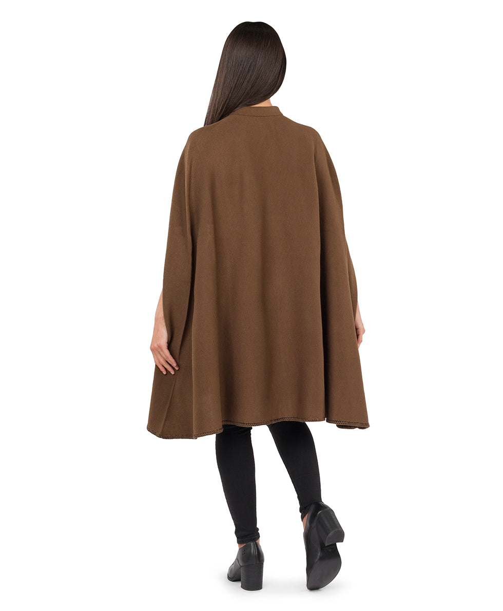 Patricia Nash Collar Cape with Pom Poms - Vintage