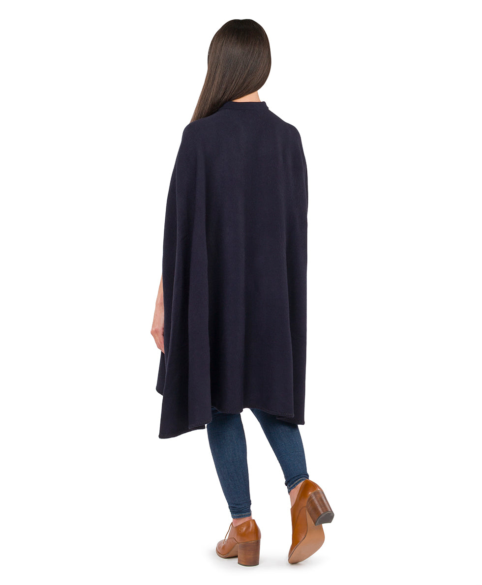 Patricia Nash Collar Cape with Pom Poms - Vintage