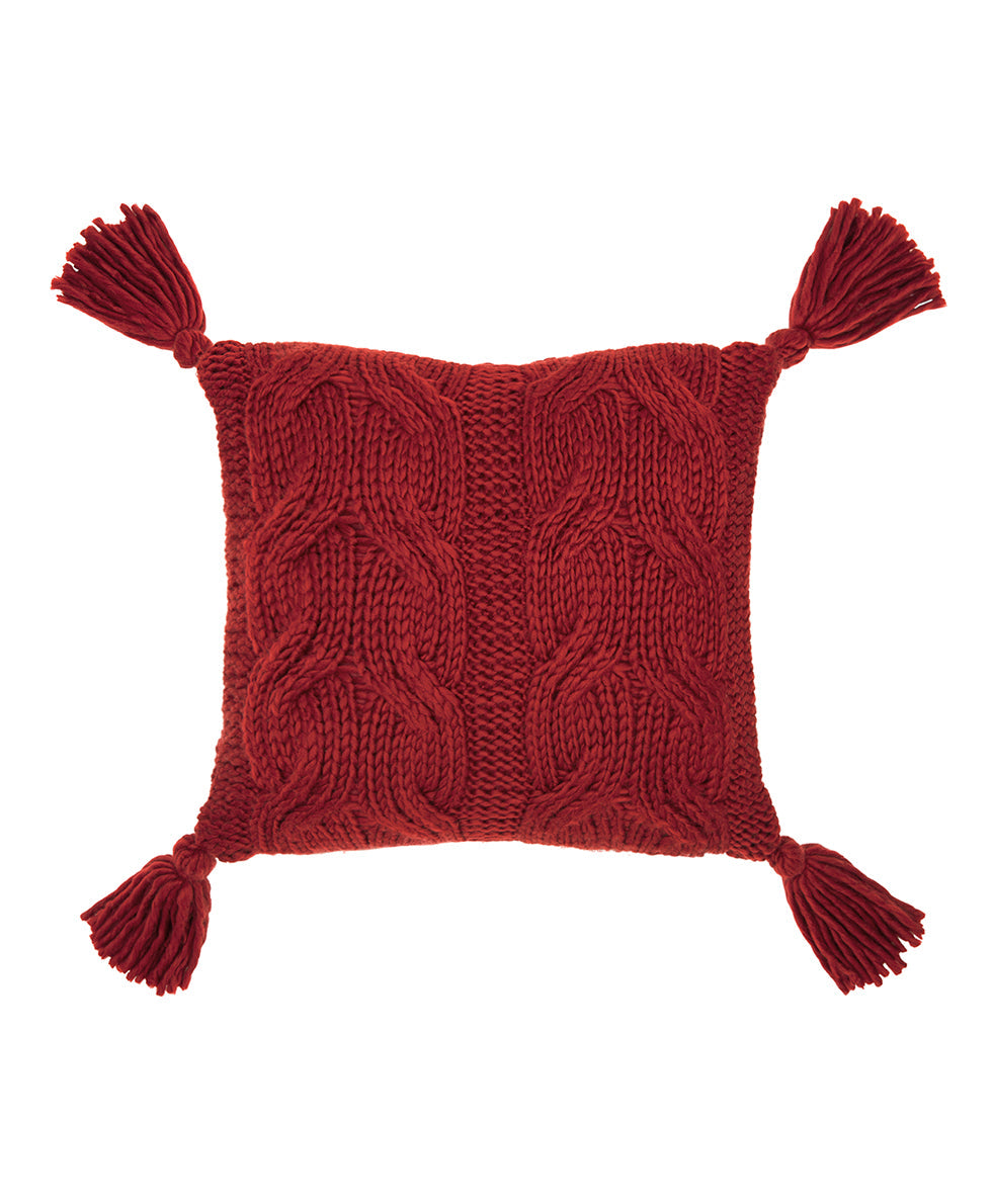 Patricia Nash Tasseled Decorative Pillow - Signature Knit Collection