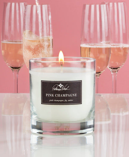 Patricia Nash Pink Champagne Candle