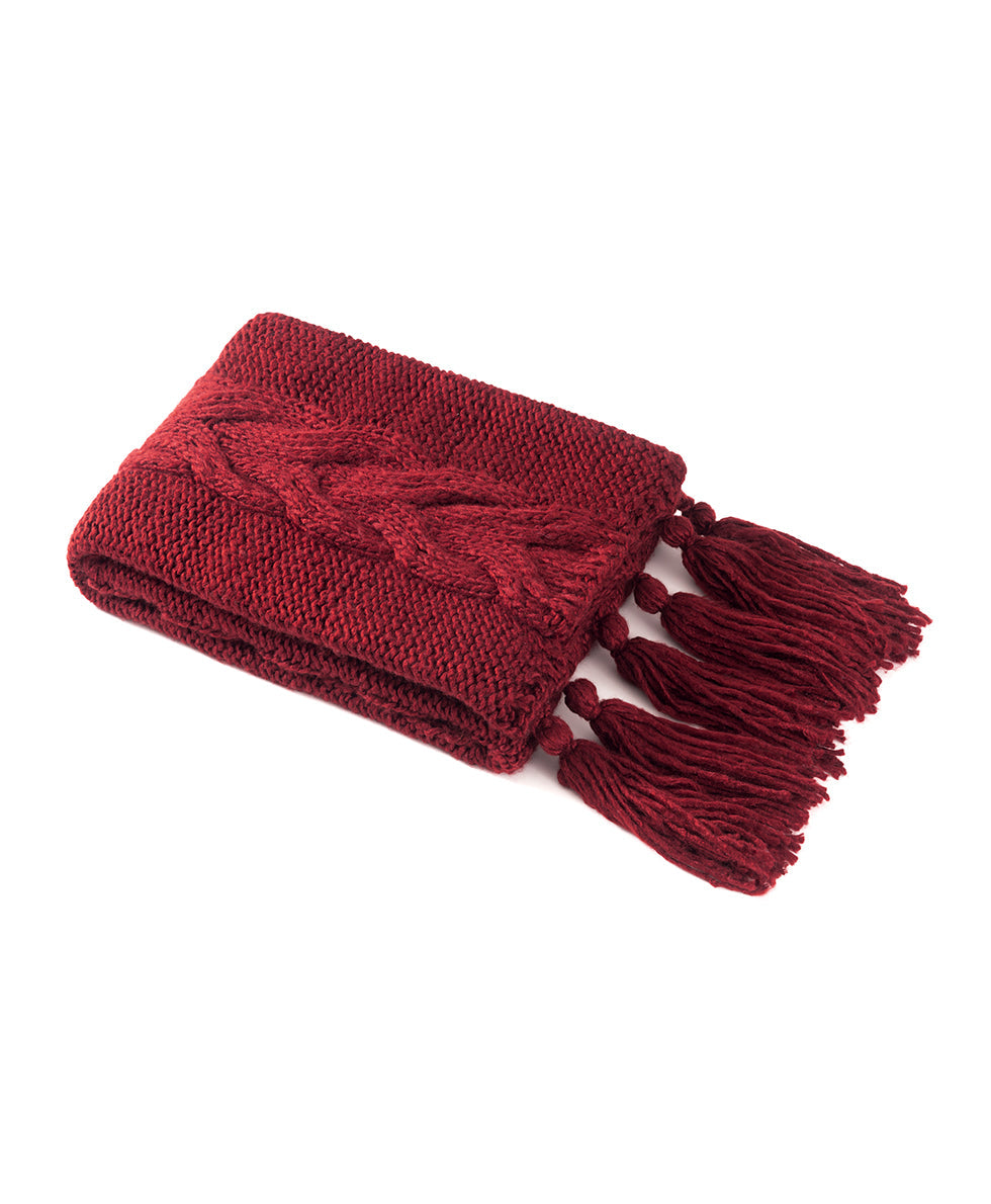 Patricia Nash Tasseled Throw - Signature Knit Collection