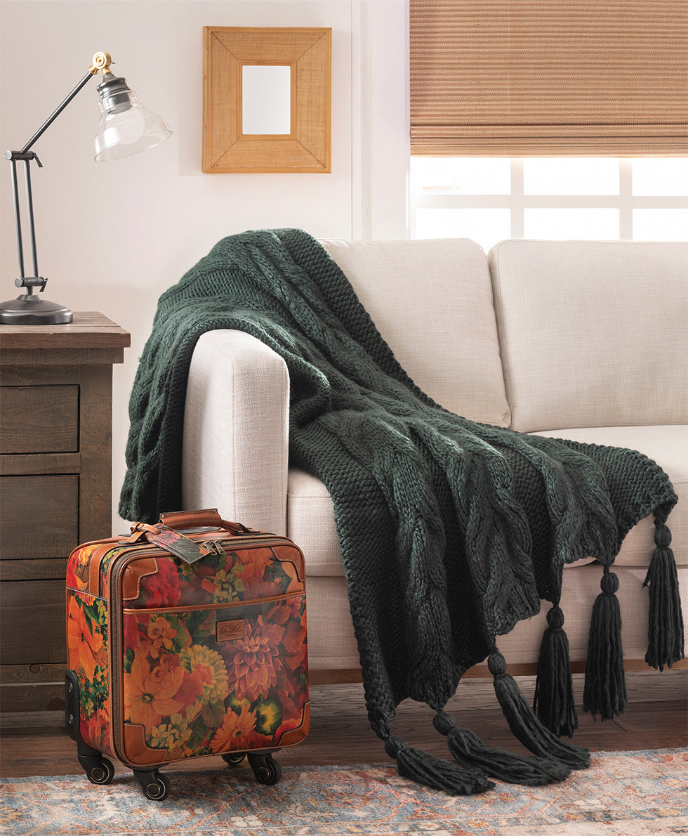Patricia Nash Tasseled Throw - Signature Knit Collection