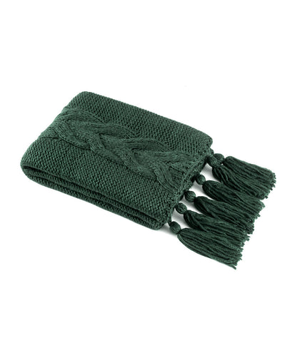 Patricia Nash Tasseled Throw - Signature Knit Collection
