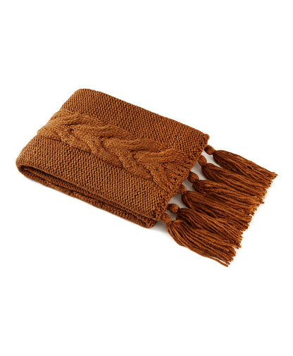Patricia Nash Tasseled Throw - Signature Knit Collection