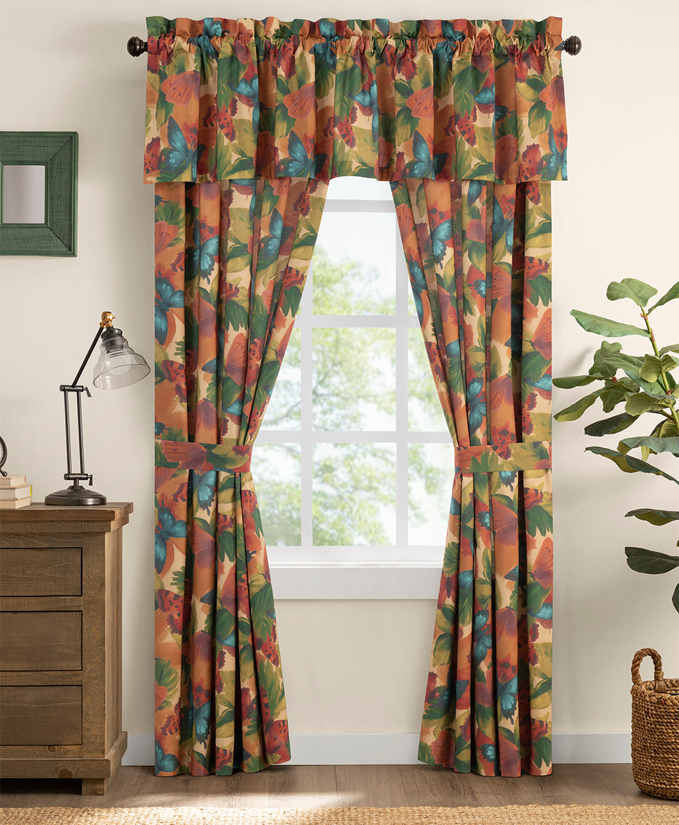 Patricia Nash Curtains - Watercolor Butterfly Collection
