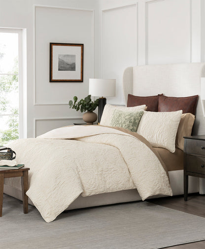 Patricia Nash Comforter Mini Set - Embossed Rose Jacquard