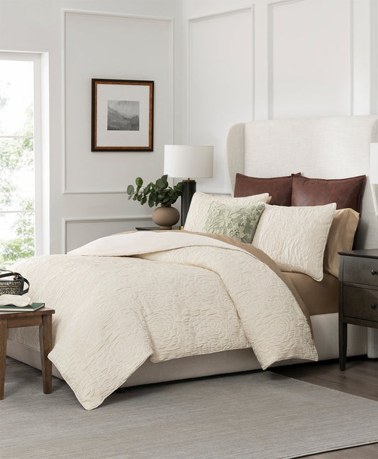 Patricia Nash Comforter Mini Set - Embossed Rose Jacquard
