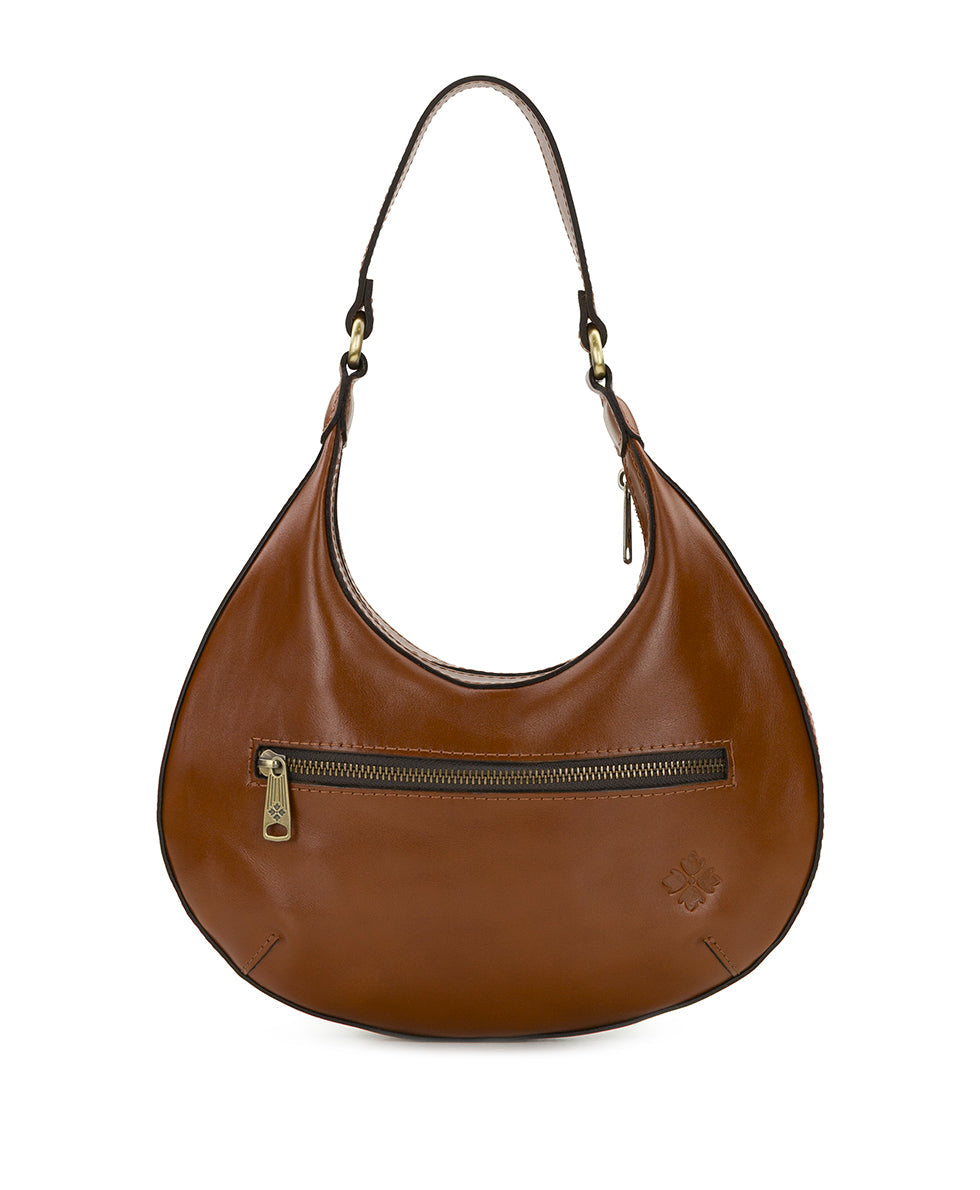 Patricia Nash Coco Crescent Hobo with Scarf - European Natural Fine Weave