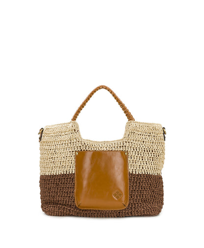 Patricia Nash Gabriella Tote with Scarf - Specialty Woven