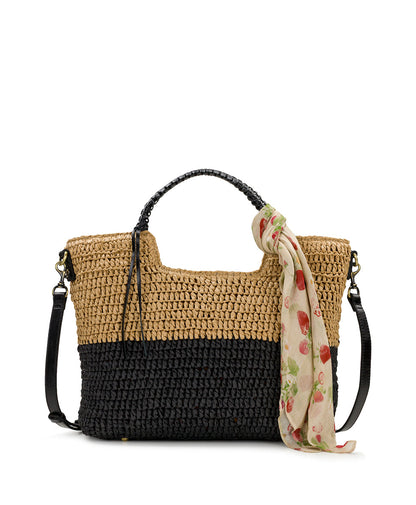 Patricia Nash Gabriella Tote with Scarf - Specialty Woven