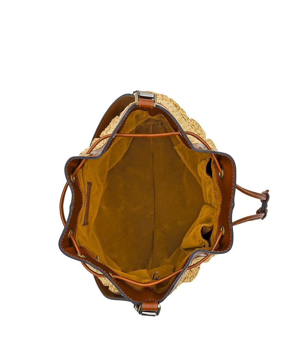 Patricia Nash Belamy Drawstring - Scalloped Raffia