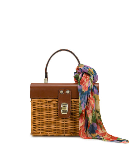 Patricia Nash Vienne Basket Top Handle - Spring Wicker