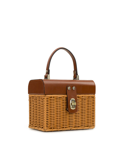 Patricia Nash Vienne Basket Top Handle - Spring Wicker
