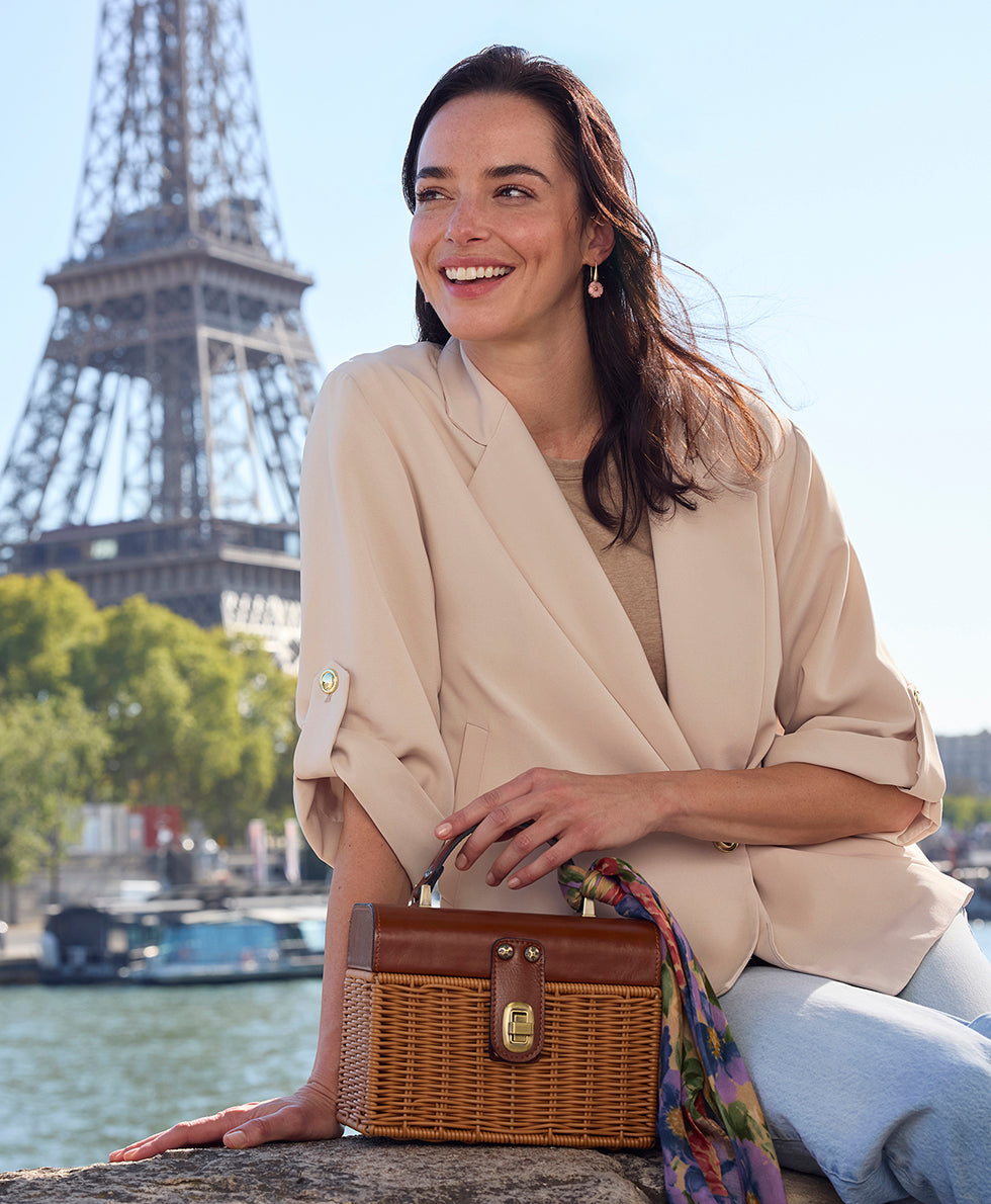 Patricia Nash Vienne Basket Top Handle - Spring Wicker