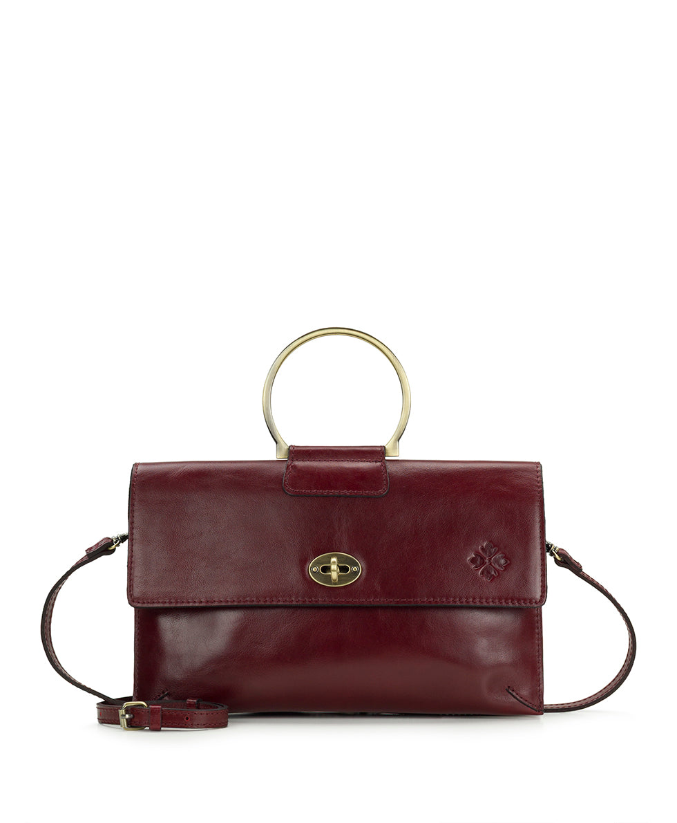 Patricia Nash Belvi Top Handle Crossbody - Vintage Distressed Leather